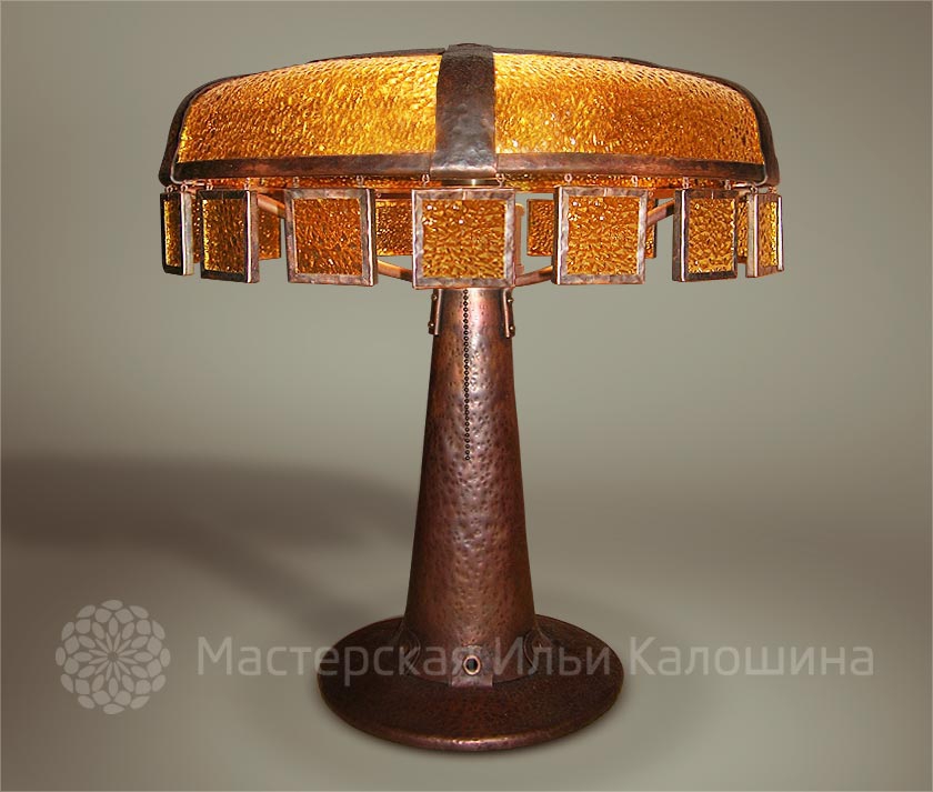 настольная медная лампа Армянская ручная работа Илья Калошин