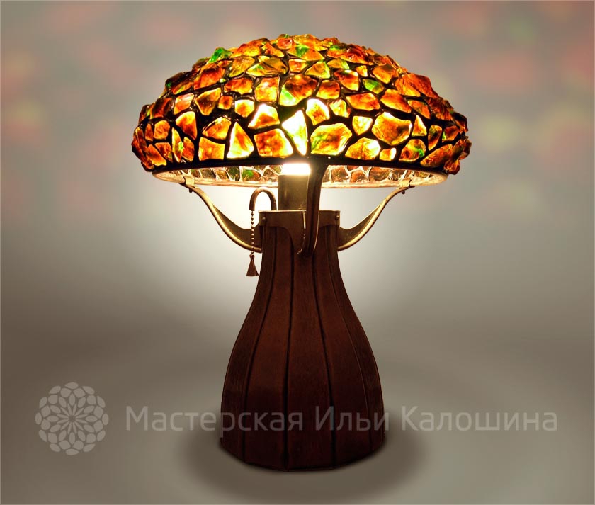 лампа art nouveau авторская работа Ильи Калошина